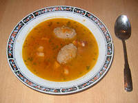 рисовый суп с фрикадельками (кюфта бозбаш)