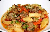 нарханги из мяса с курдючным салом и овощами