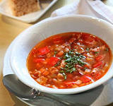 аргентинский суп с голубой фасолью и беконом