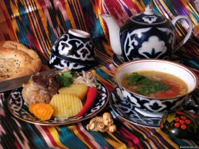 кайнатма шурпа (суп из баранины с овощами)
