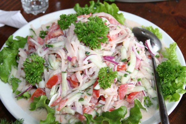 Салаты с ветчиной и овощами рецепты с Салаты с ветчиной и овощами рецепты с