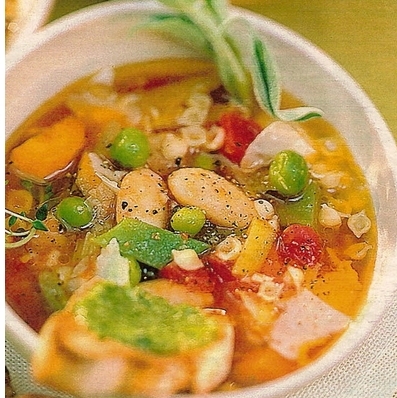  суп овощной с консервированными бобами по-египетски
