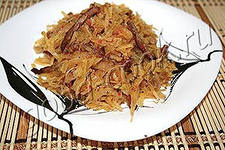 корейский салат из картофеля с мясом (Камди-Ча)